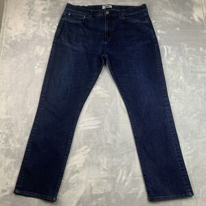 Joseph Abboud Men's Blue Slim Fit Stretch Jeans 40x32 Dark Wash